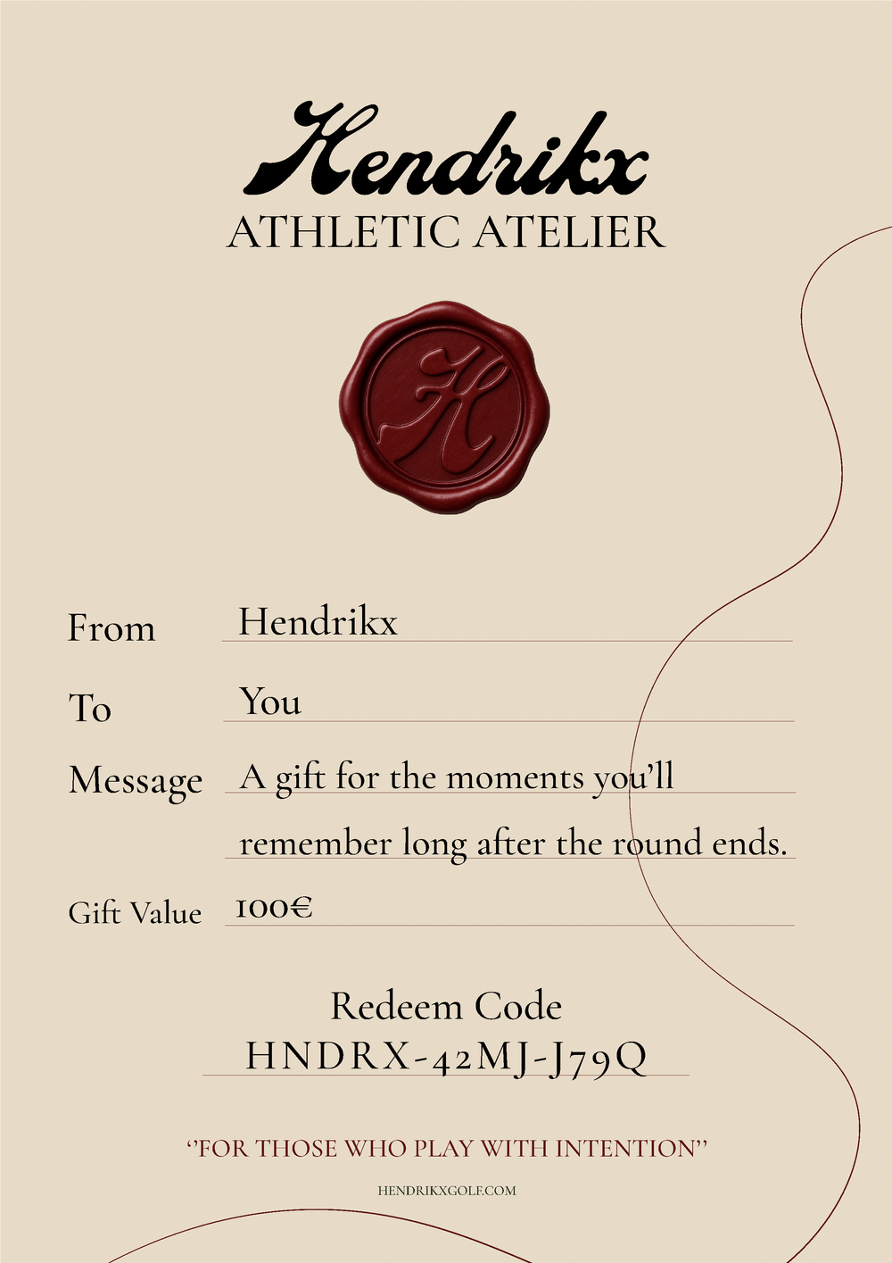 Hendrikx Athletic Atelier Gift Card