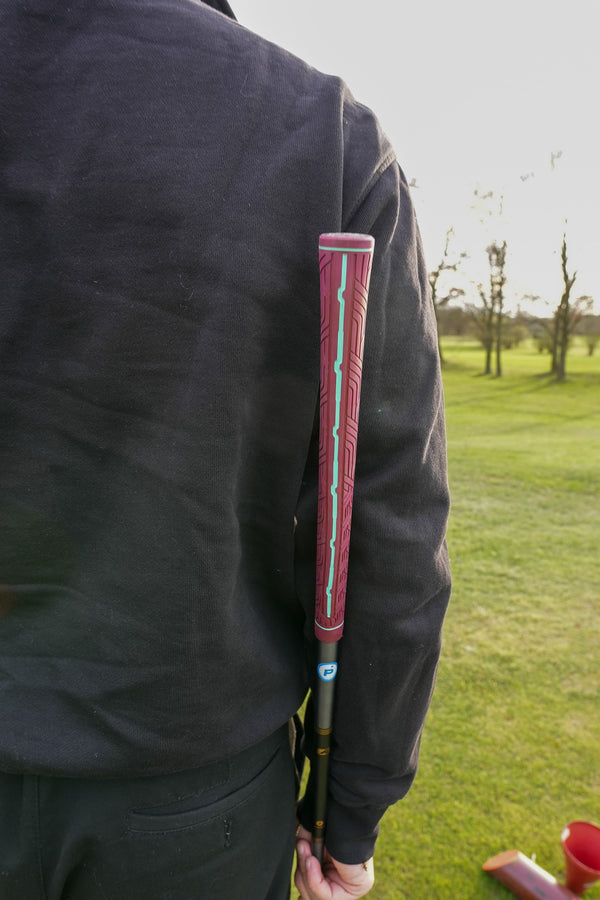 red golf grip