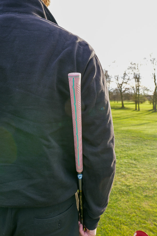 Vague Pink Ribbed Golf Grip | Standout Style & Superior Control