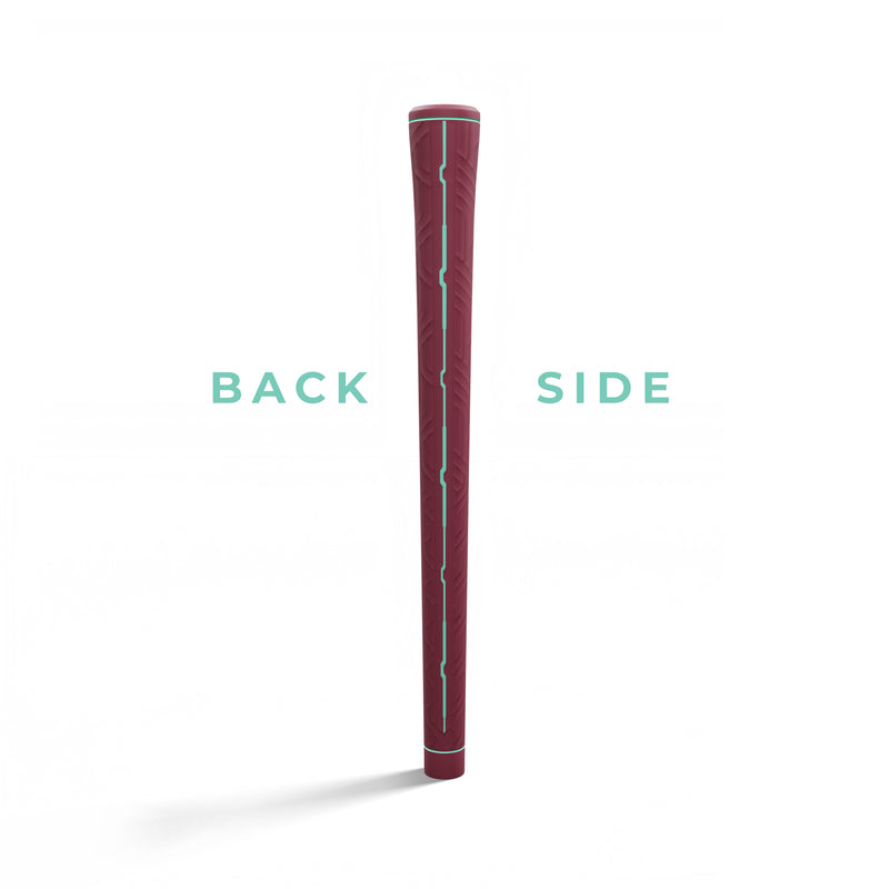 Vague Maroon Ribbed Golf Grip | Rich Maroon Hue with Superior Tackiness