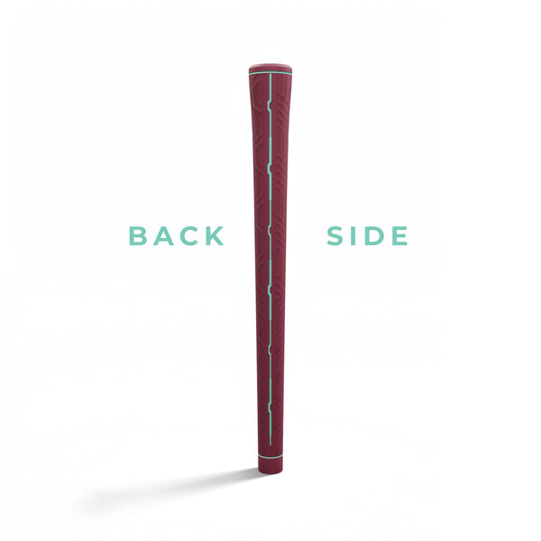 Vague Maroon Ribbed Golf Grip | Rich Maroon Hue with Superior Tackiness